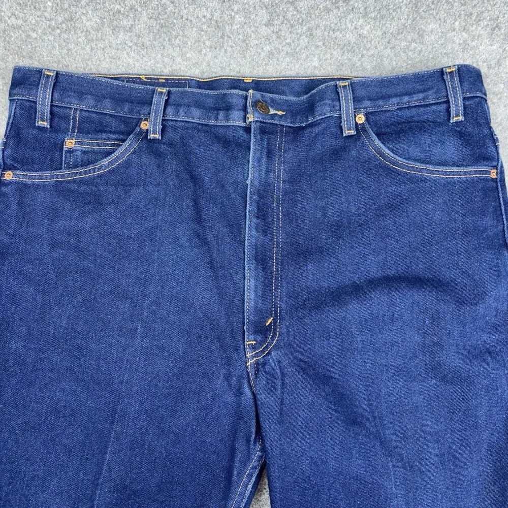 Levi's 517 Bootcut Jeans Mens 42x30 Dark Wash Western Blue Denim Casual Work EUC